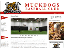 Tablet Screenshot of muckdogsbaseballclub.com